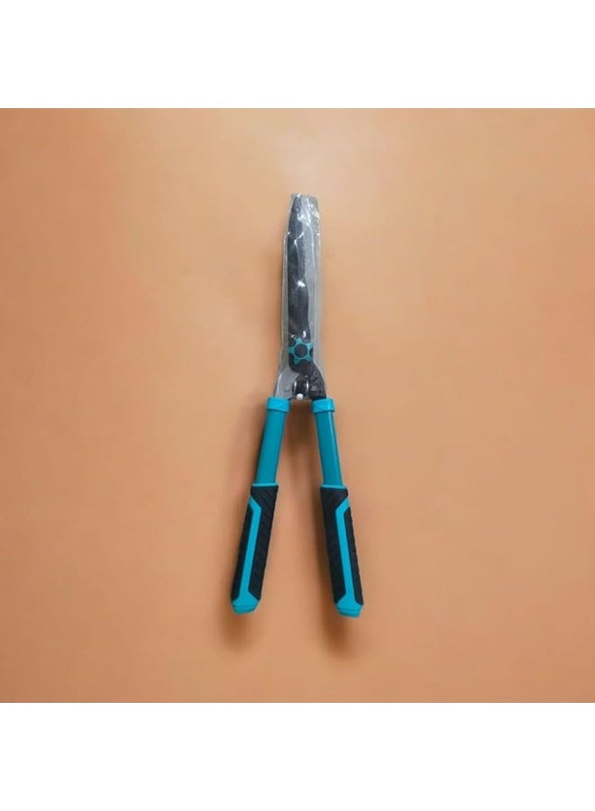 مقص سياج الحديقة بمقابض مريحة، مقص تقليم احترافي، أزرق مخضر وأسود - Image 3